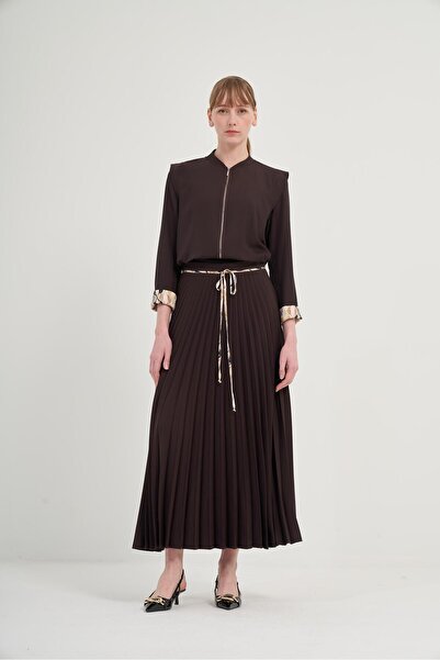 FTZ WOMEN Women's Pleated Skirt Suit 31024