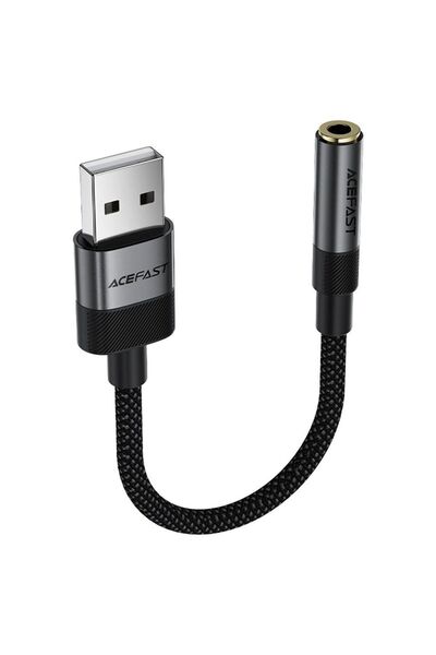 Acefast J13 Προσαρμογέας USB σε υποδοχή 3.5mm, Μαύρο