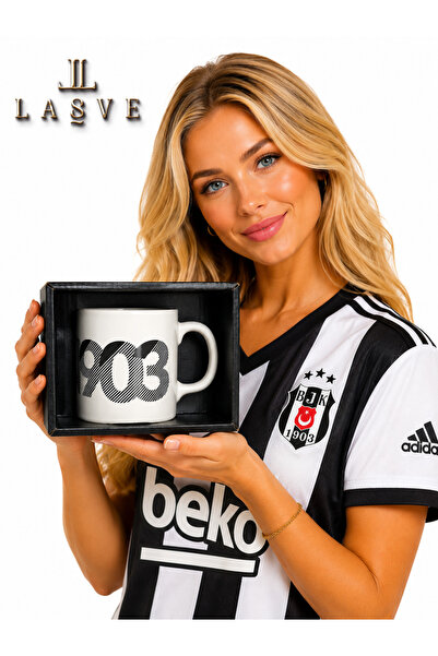 Beşiktaş New Season Ceramic Licensed Special Design Mug with Special Boxed Lasve