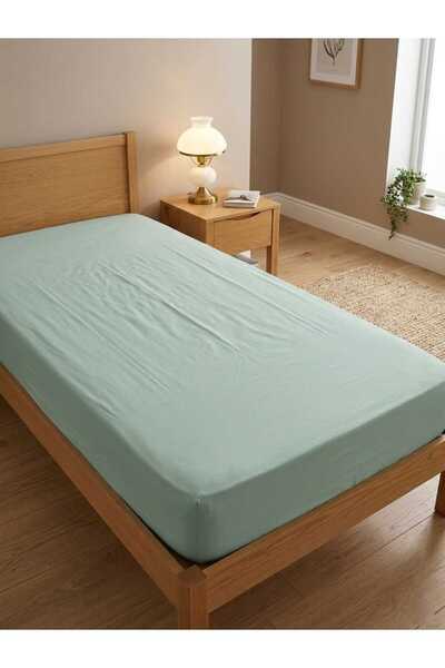 Terzi Ömer Water Green Colored Single Bed Sheet