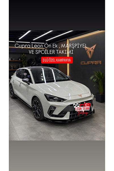LeonTeamTurkey Cupra Leon 3 Lü Body Kit Seti Ön ek Marşpiyel Spoiler