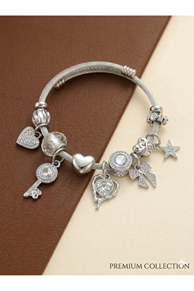 AYDA STORE Charm Steel Bracelet