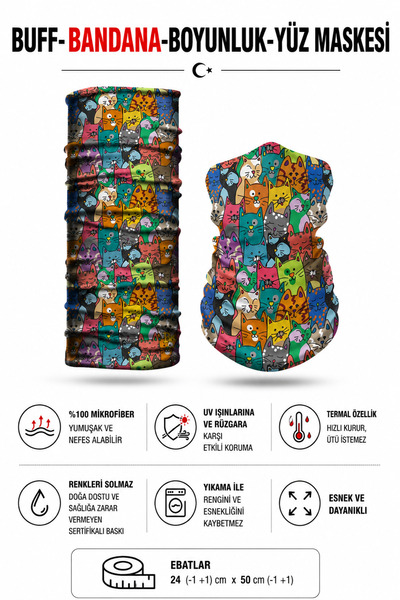 HopeWay Home Buff Bandana Boyunluk Yüz Maskesi Motorcu Outdoor Nefes Alabilir...