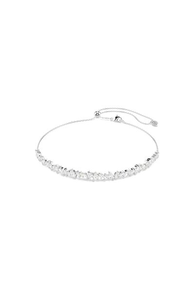 Swarovski Mesmera Gerdanlık, Markiz kesim, Beyaz, Rodyum kaplama