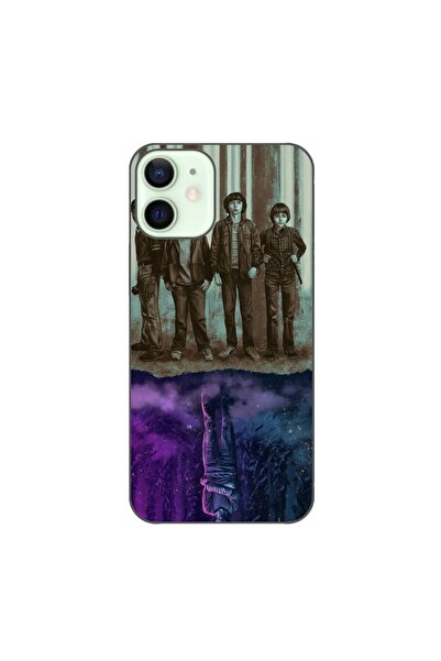 OEM Husa compatibila cu Apple iPhone 12 Mini Silicon Gel Tpu Model Stranger T...