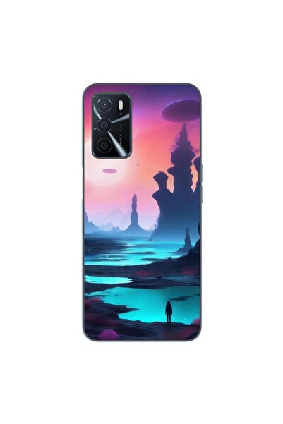 OEM Husa compatibila cu Oppo A16 Silicon Gel Tpu Model Mystic Planet