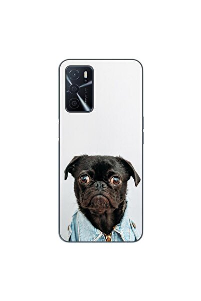 OEM Калъф, съвместим с Oppo A16, силиконов гел TPU, с модерен десен на мопс