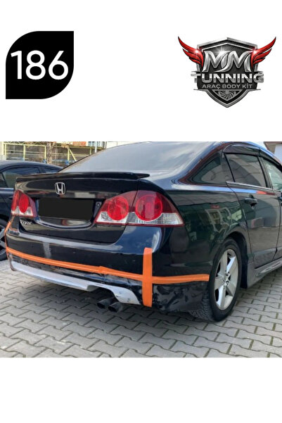 MMTUNNİNG HONDA FD6 ARKA TAMPON EK TEK EGSOZ ÇIKIŞLI MODEL (BOYASIZ GÖNDERİLE...