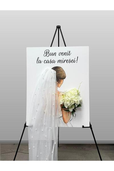 evdeco Placă de bun venit la casa miresei