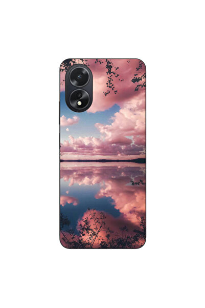 OEM Husa compatibila cu Oppo A18 4G Silicon Gel Tpu Model Pink Clouds