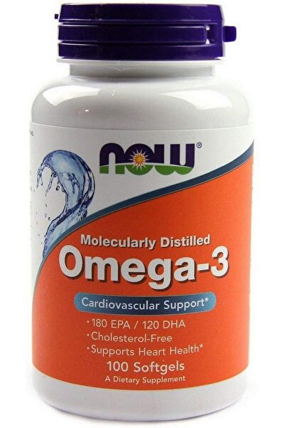 Now Foods, Omega-3 Fish Oil, 1,000 mg, 180 EPA - 120 DHA, 100 Softgels