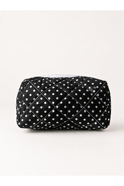 dericom Women's Polka Dot Quilted Makeup Bag Small Size Cosmetic Bag