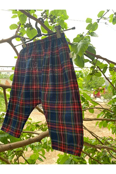 Store Ekoseli Unisex Şalvar