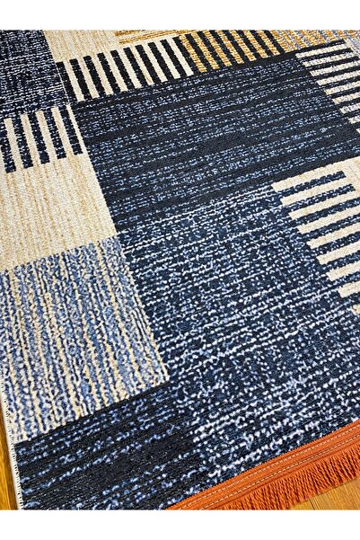 HALISHOP Non-Slip Base Machine Washable Digital Printed Chenille Woven Rug