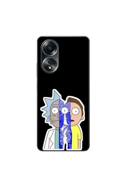 OEM Husa compatibila cu Oppo A58 4G Silicon Gel Tpu Model Rick And Morty Conn...