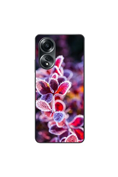 OEM Husa compatibila cu Oppo A58 4G Silicon Gel Tpu Model Flori Inghetate