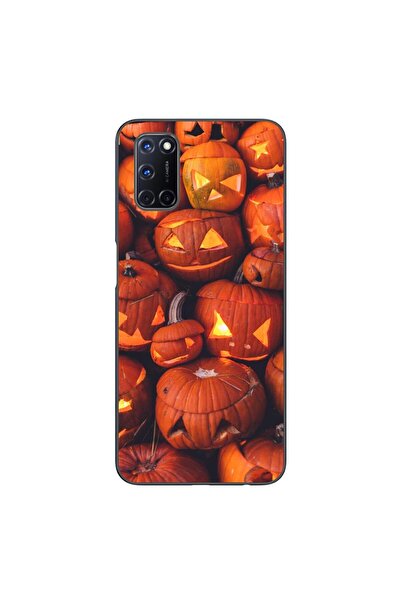 OEM Husa compatibila cu Oppo A72 Silicon Gel Tpu Model Halloween Dovleci Lumi...