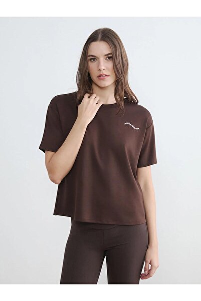 LC Waikiki guler rotund Tricou Soft Touch pentru femei (S6)