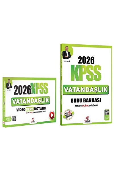 Tekrar Akademi Yayınları Tekrar Akademi 2026 KPSS Vatandaşlık Video Ders Notl...