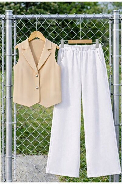 shop Girl's Woven 2-Piece Combination Snap-Fastener Summer Sports Set