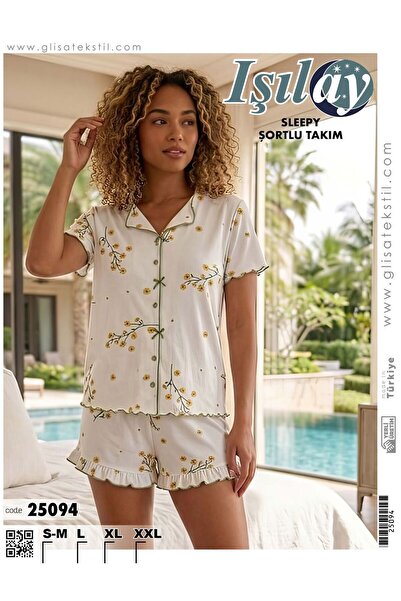 Işılay Sleepy Shorts Set (Buttonless)