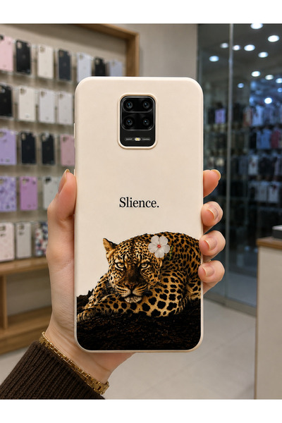 OVADA Xiaomi Redmi Note 9 Pro Uyumlu Leopar Desenli Silikon Telefon Kılıfı