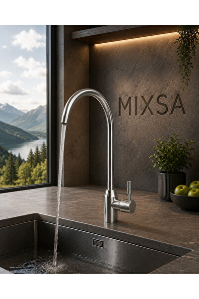 MİXSA Luxury Premium Inox Purification Faucet with Movable Spout Purification...