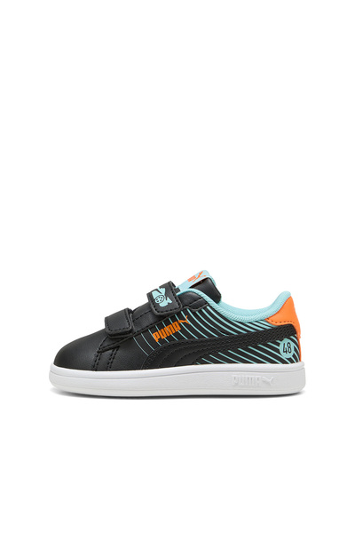 Puma Smash 3.0 Poised 2 Race Bebek Siyah Sneaker