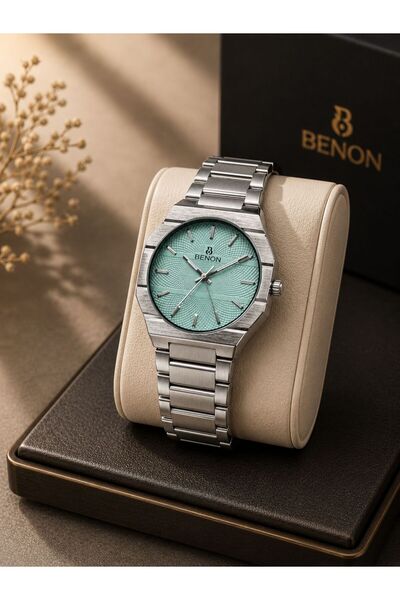 BENONE ساعة BENON الرجاليه استيل