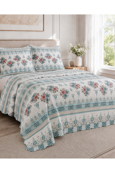 Bella Home Tek Kişilik Çok Amaçlı Pike Takımı | 160x240 cm | Hafif ve Şık Tas...