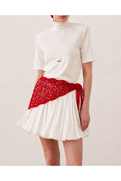 LAULEİ Lace Waist Accessory Pareo Ecru