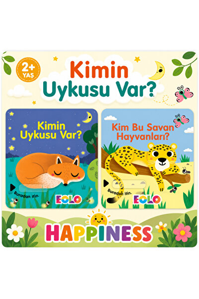 Eolo Kimin Uykusu Var? & Kim Bu Savan Hayvanları? 2’li Kitap Seti 2+ Yaş
