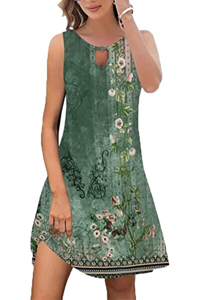 Other NEERIX Women's Summer Boho Sleeveless Beach Dress, Tank Dress with Pock...