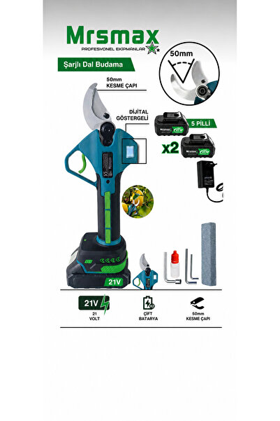 İBELTECH Budama Makası 50 mm Çift Bataryalı