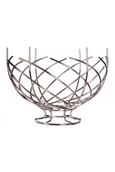 OEM Karvounis Φρουτιέρα Μεταλλική Με Πόδι 30cm B-001
