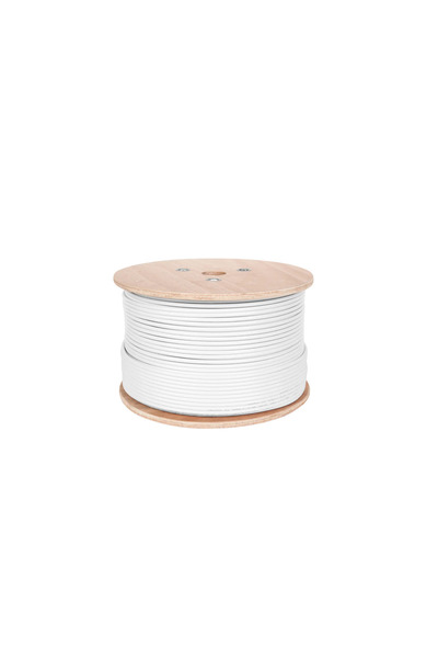 Cabletech Cablu coaxial F690BV.A alb, bobină 305m