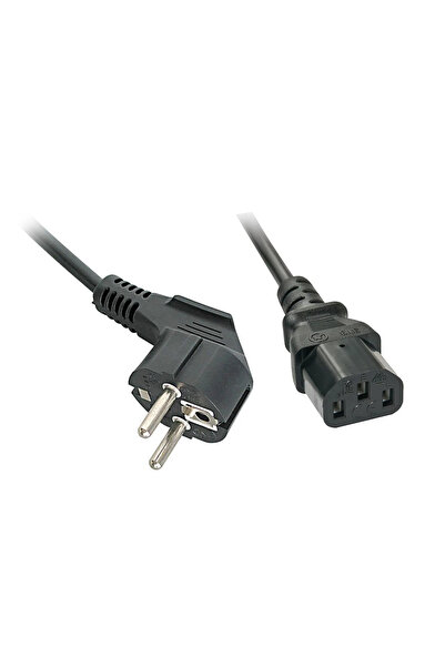 LİNDY Cablu de alimentare IEC 5m, priză Schuko în unghi. IEC320C13