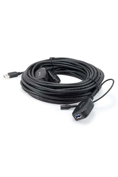 EQUIP Kabel USB-A3.0->A Akt. Erweiter. St/Bu 15.00m schwarz