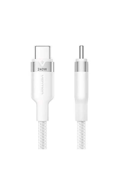 Vention Cablu USB-C la USB-C 2.0 PD 3.1 5A 240W 2m bia≈Çy