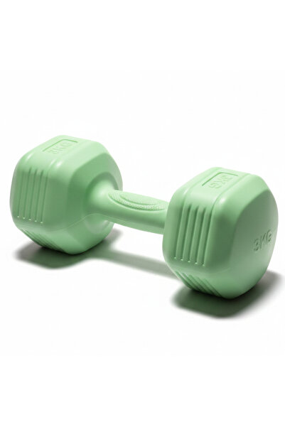 AKDC 3 KG Green Vinyl Dumbbell – Home & Gym Fitness Weight