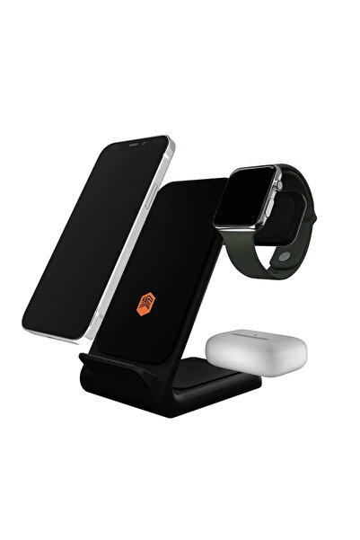 STM ChargeTree Swing – Încărcător wireless 3 în 1 pentru iPhone, AirPods și A...