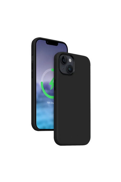 Crong Husă Color Cover LUX Magnetică - Etui iPhone 15 Plus MagSafe (negru)