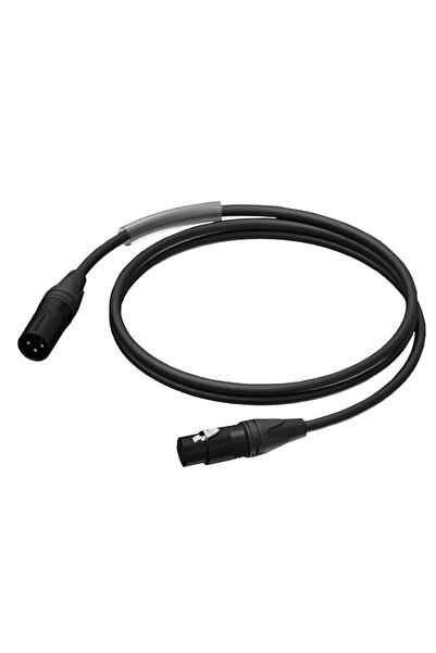 PROCAB Cablu XLR - XLR 0.5m negru (PRA901/0.5)