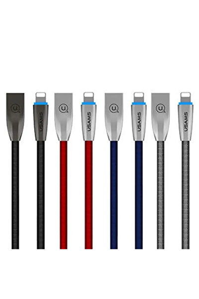 Usams Kabel USB USB-A - Lightning 1.2 m Niebieski (IPZSUSB03)