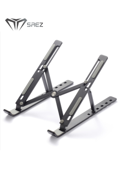 Saez Katlanır Laptop Bilgisayar Standı – Siyah