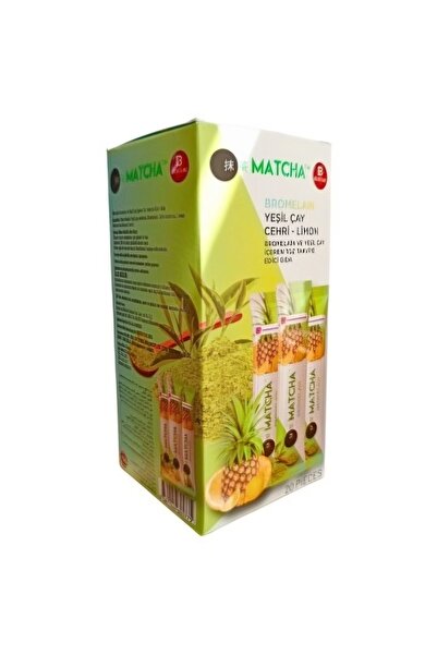 Eslemina Elit Plus MATCHA BROMELAIN YEŞİL ÇAY LİMONLU 20'Lİ