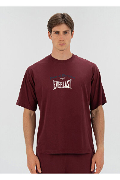 EVERLAST Μπλουζάκι Unisex με κοντό μανίκι από ύφασμα μούρι Heritage Champions