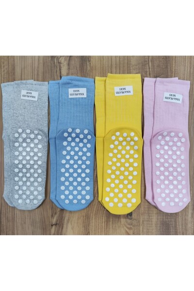erceys 4 Pairs Women's Insole Abs Printed Anti-Slip Socks Plates Tavaf Classi...