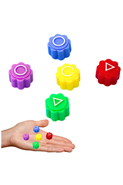 LeanToys Jocuri cu bile (Gonggi) Jocuri competitive Squid Games 5 bucăți