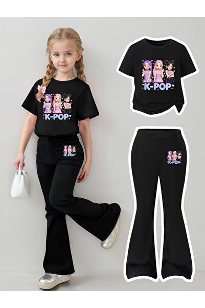 YUNAYT Girl's Spanish Style Leggings and T-Shirt Set